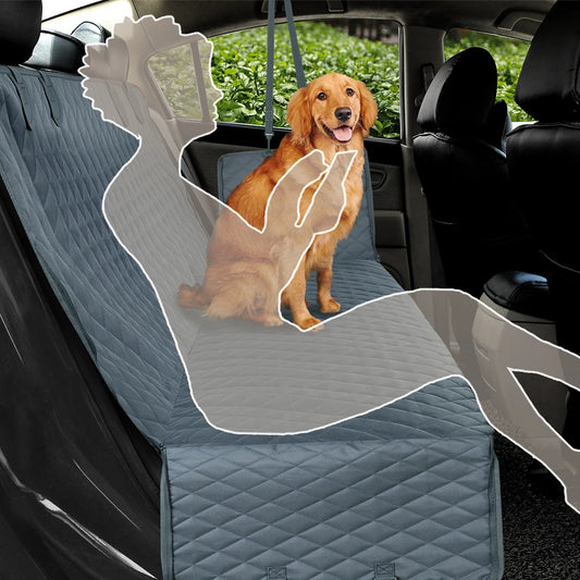 Dog Car Seat Cover – Waterproof Hammock Style Rear Seat Protector for Pets