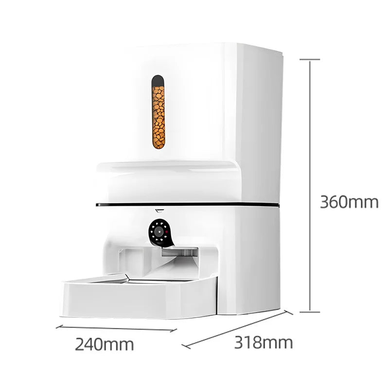 7L Smart Automatic Pet Feeder with Camera – Large Capacity WiFi Food Dispenser for Cats & Dogs