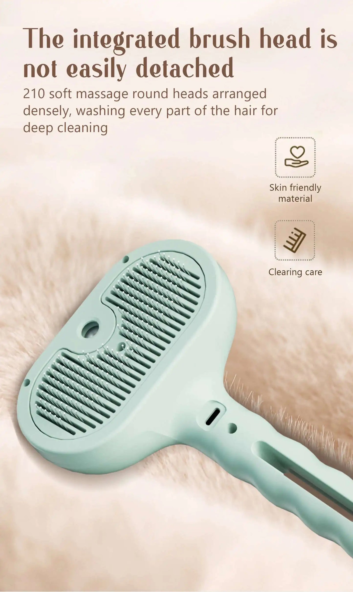 FurFree Steam Brush – 2-in-1 Pet Spray & Hair Removal Comb