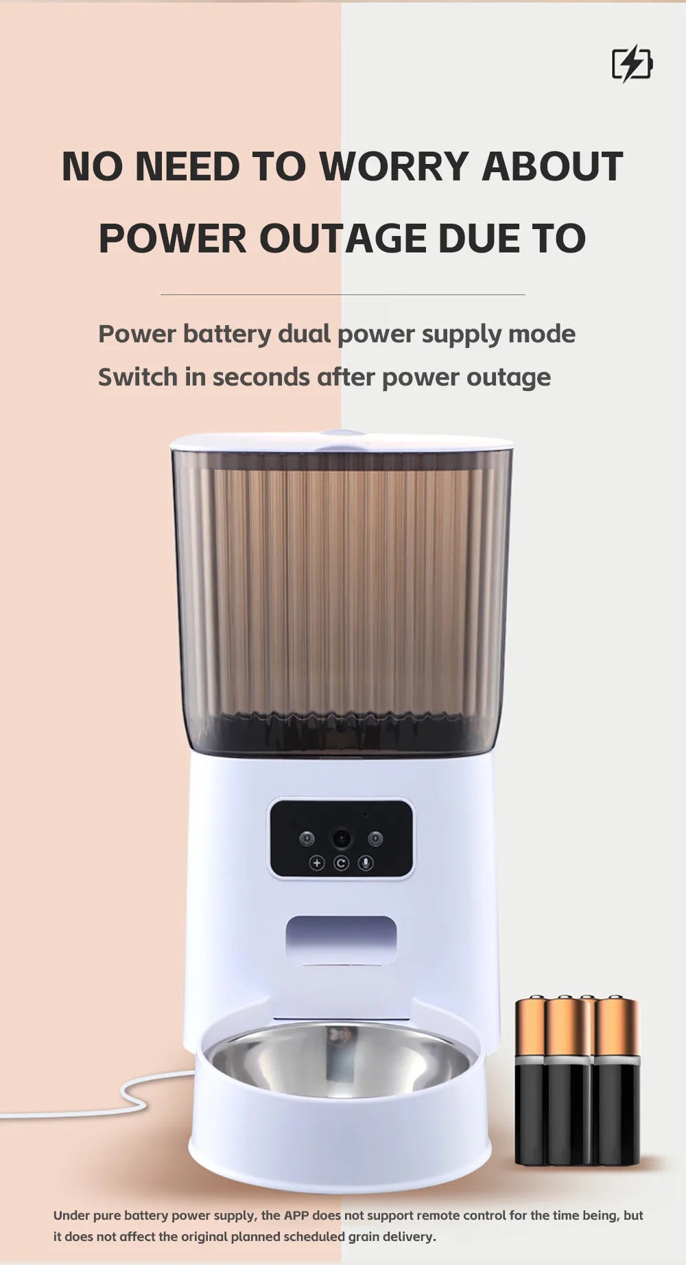 5L Smart Automatic Pet Feeder – WiFi Control & HD Camera Food Dispenser