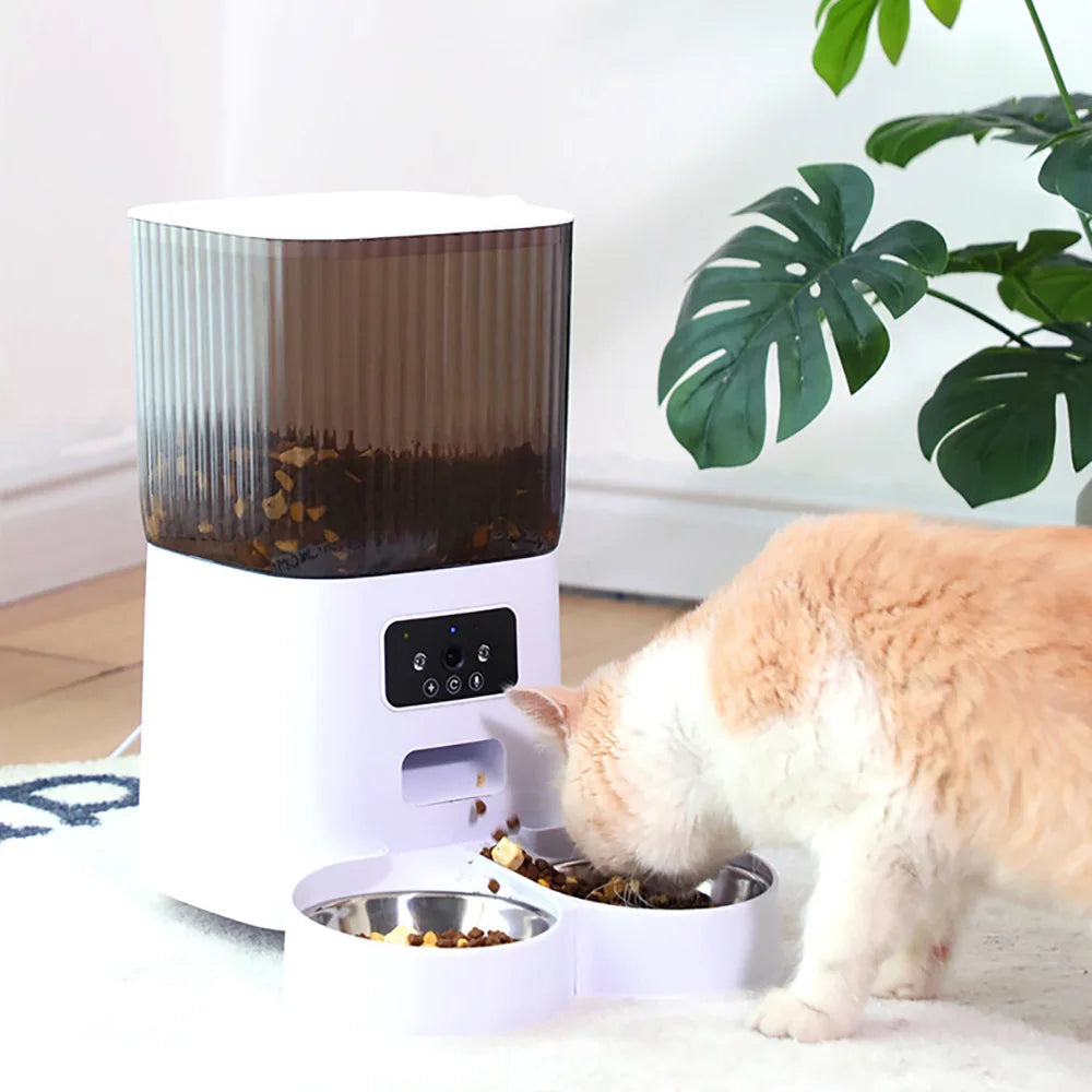 5L Smart Automatic Pet Feeder – WiFi Control & HD Camera Food Dispenser