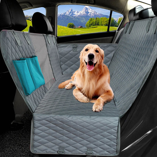Dog Car Seat Cover – Waterproof Hammock Style Rear Seat Protector for Pets