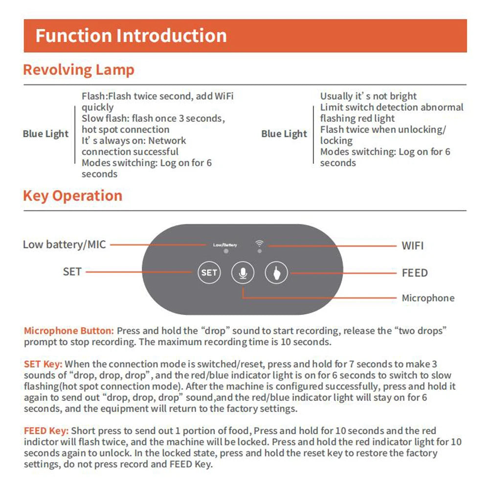 Smart Automatic Pet Feeder – 4.5L WiFi Food Dispenser with Voice Recording