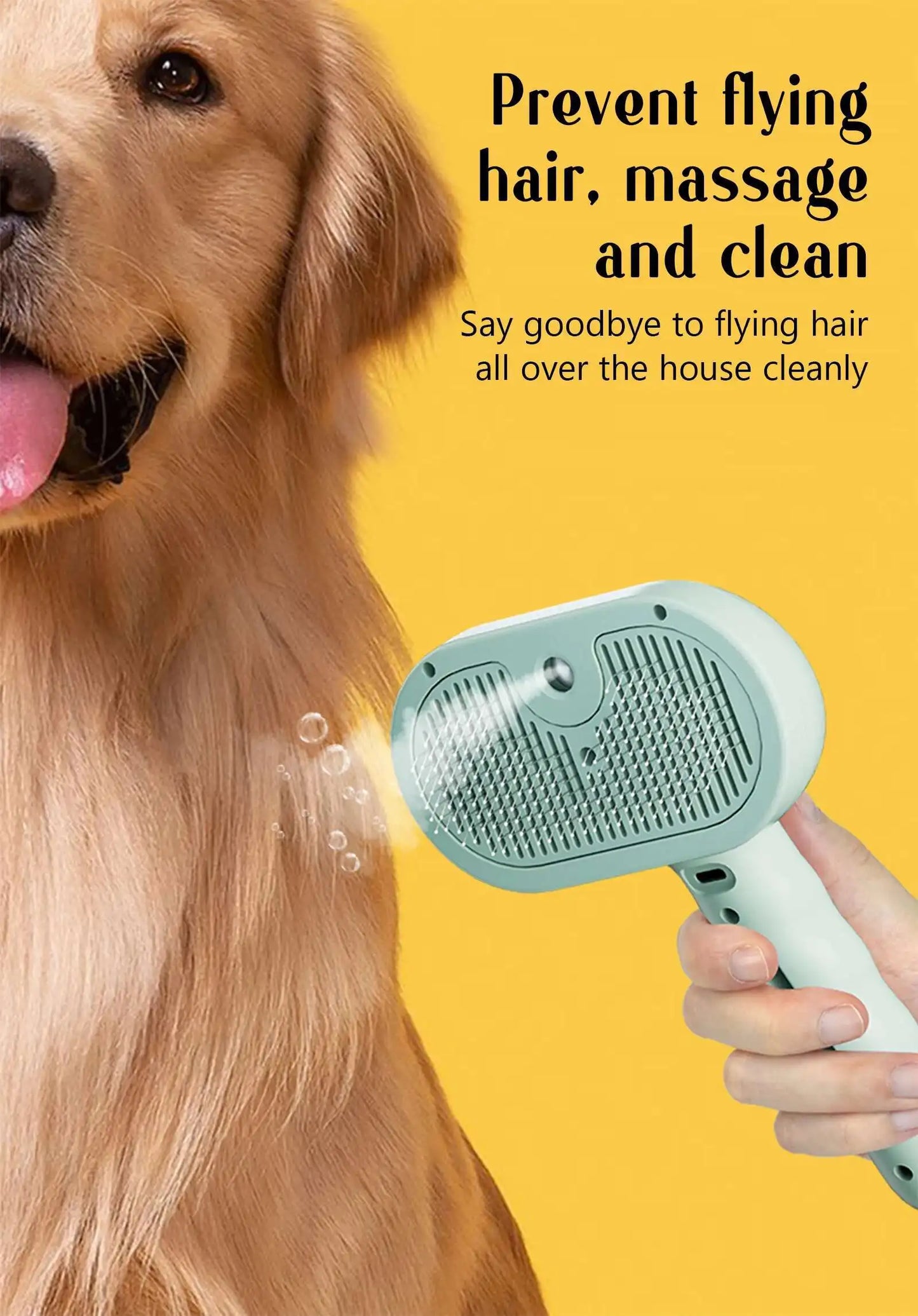FurFree Steam Brush – 2-in-1 Pet Spray & Hair Removal Comb