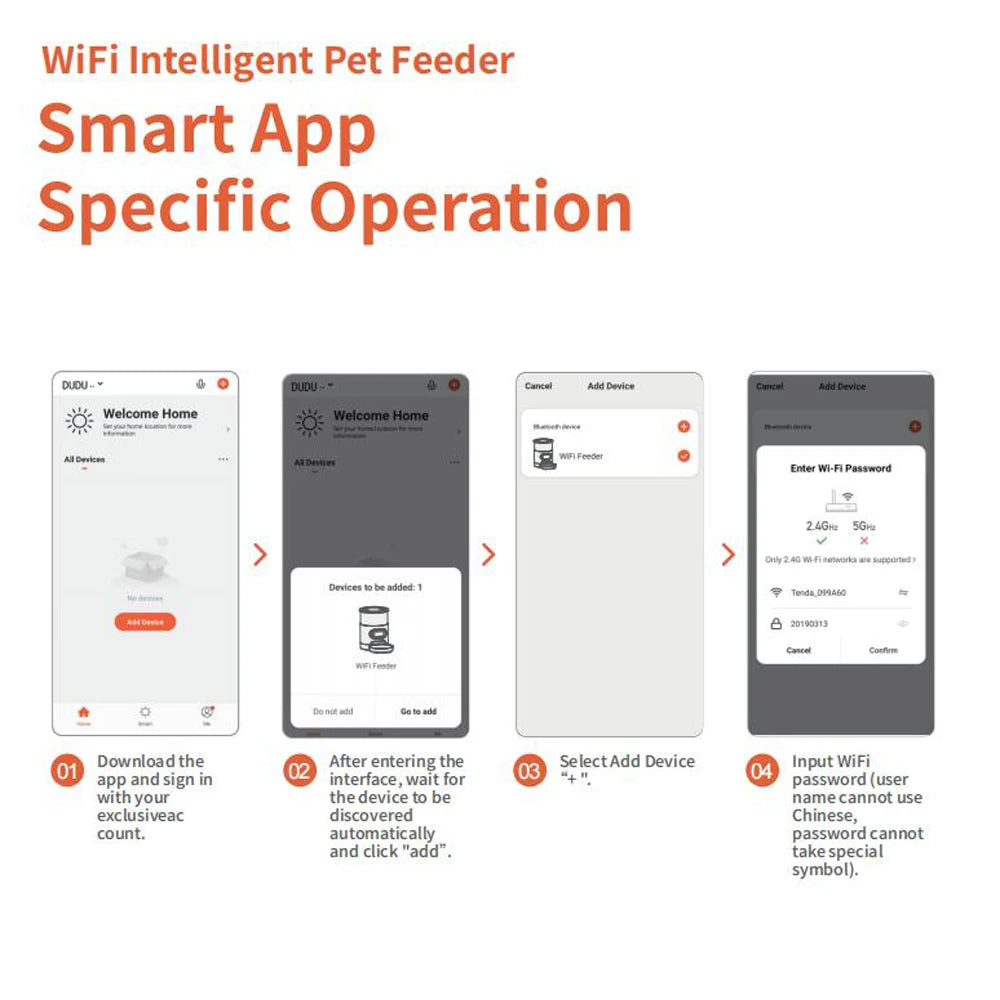 Smart Automatic Pet Feeder – 4.5L WiFi Food Dispenser with Voice Recording