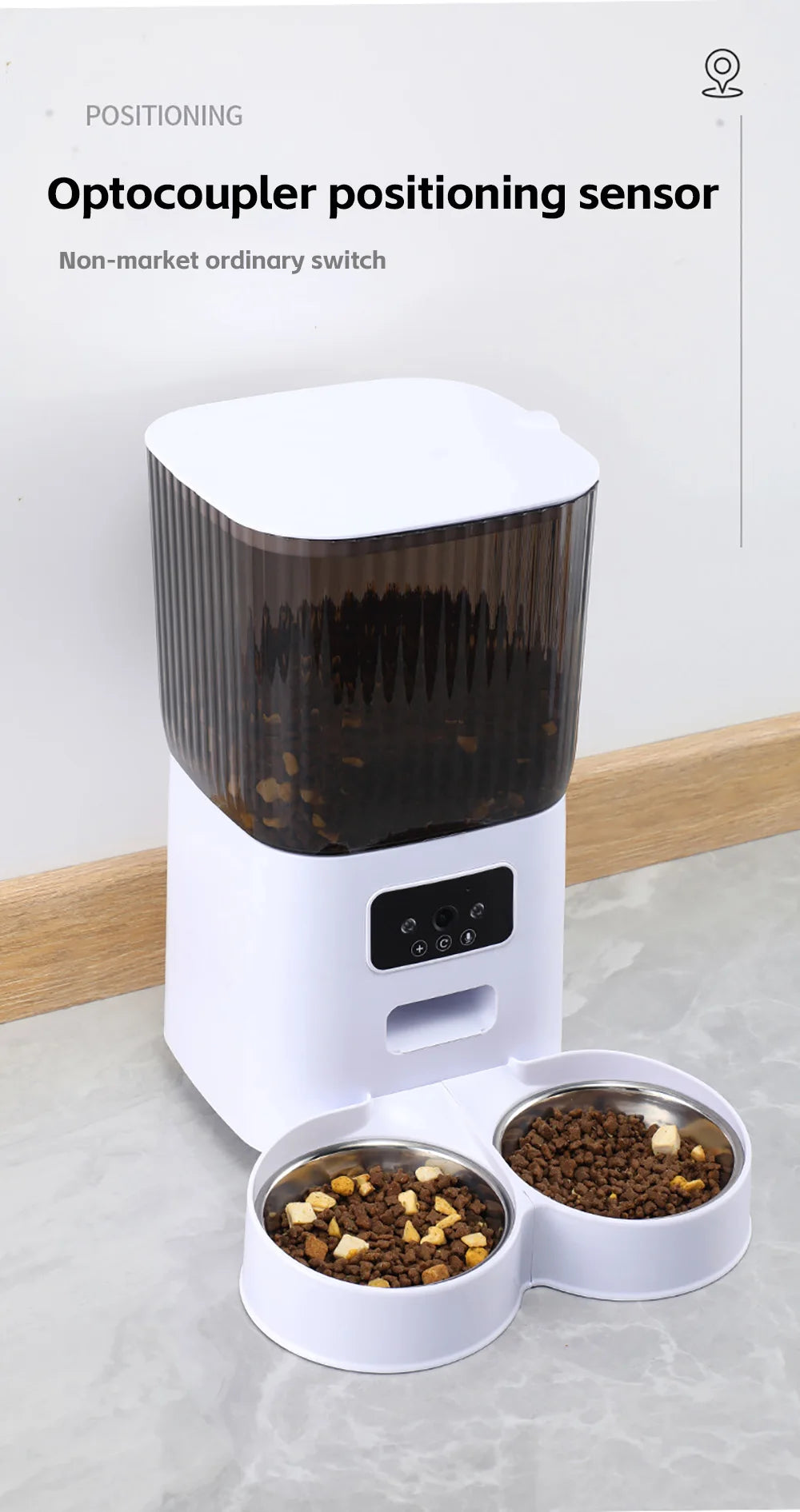 5L Smart Automatic Pet Feeder – WiFi Control & HD Camera Food Dispenser
