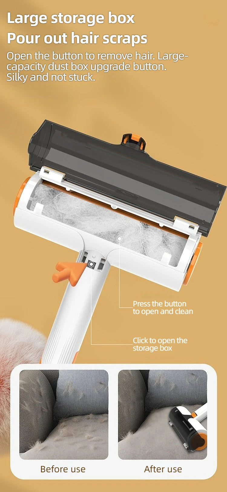 Washable & Portable Pet Hair Remover