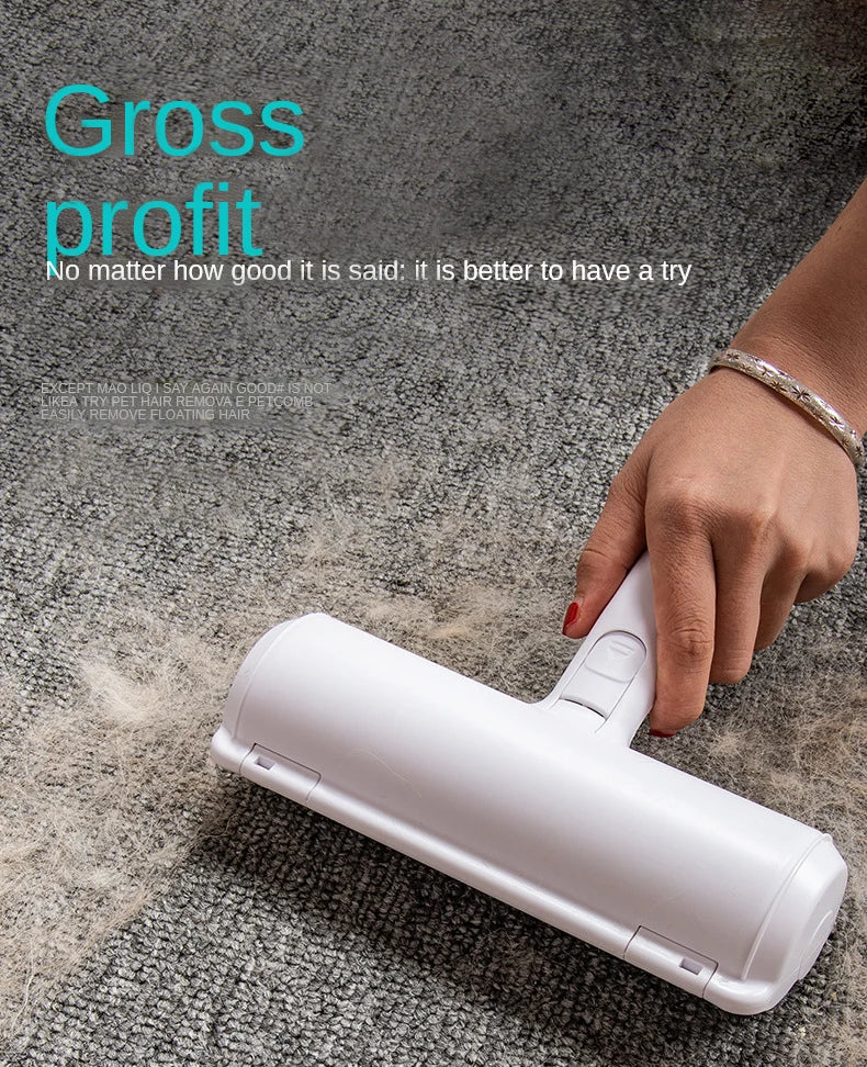 Premium Pet Hair Remover Roller – Reusable Self-Cleaning Fur & Lint Removal Tool