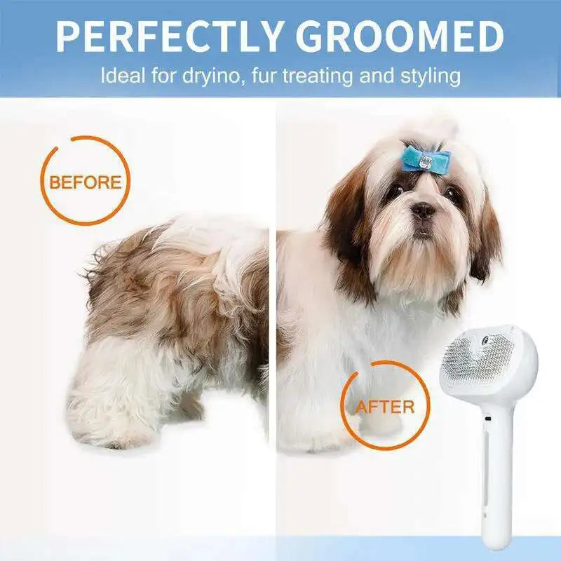 FurFree Steam Brush – 2-in-1 Pet Spray & Hair Removal Comb
