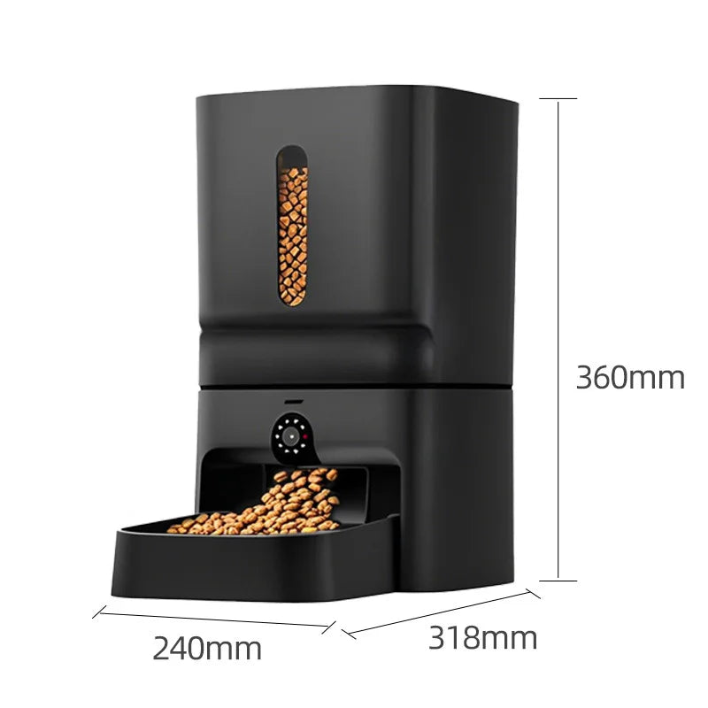 7L Smart Automatic Pet Feeder with Camera – Large Capacity WiFi Food Dispenser for Cats & Dogs