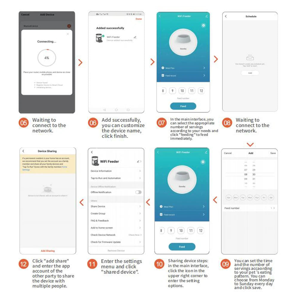 Smart Automatic Pet Feeder – 4.5L WiFi Food Dispenser with Voice Recording