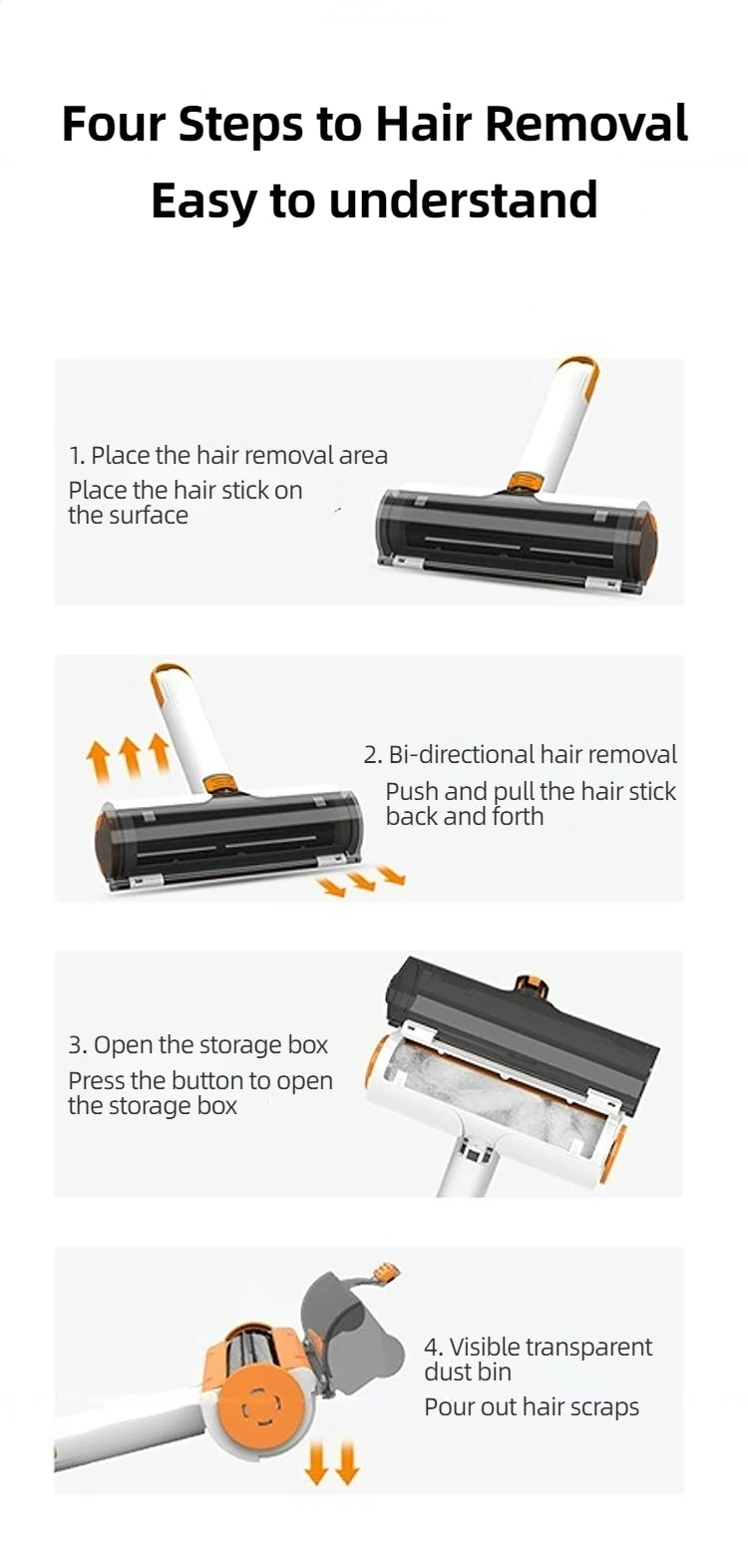 Washable & Portable Pet Hair Remover