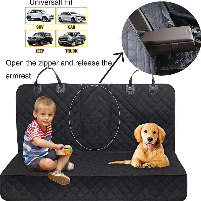 Waterproof Car Seat Cover for Dogs – Nonslip, Universal Fit, Back Seat Protector