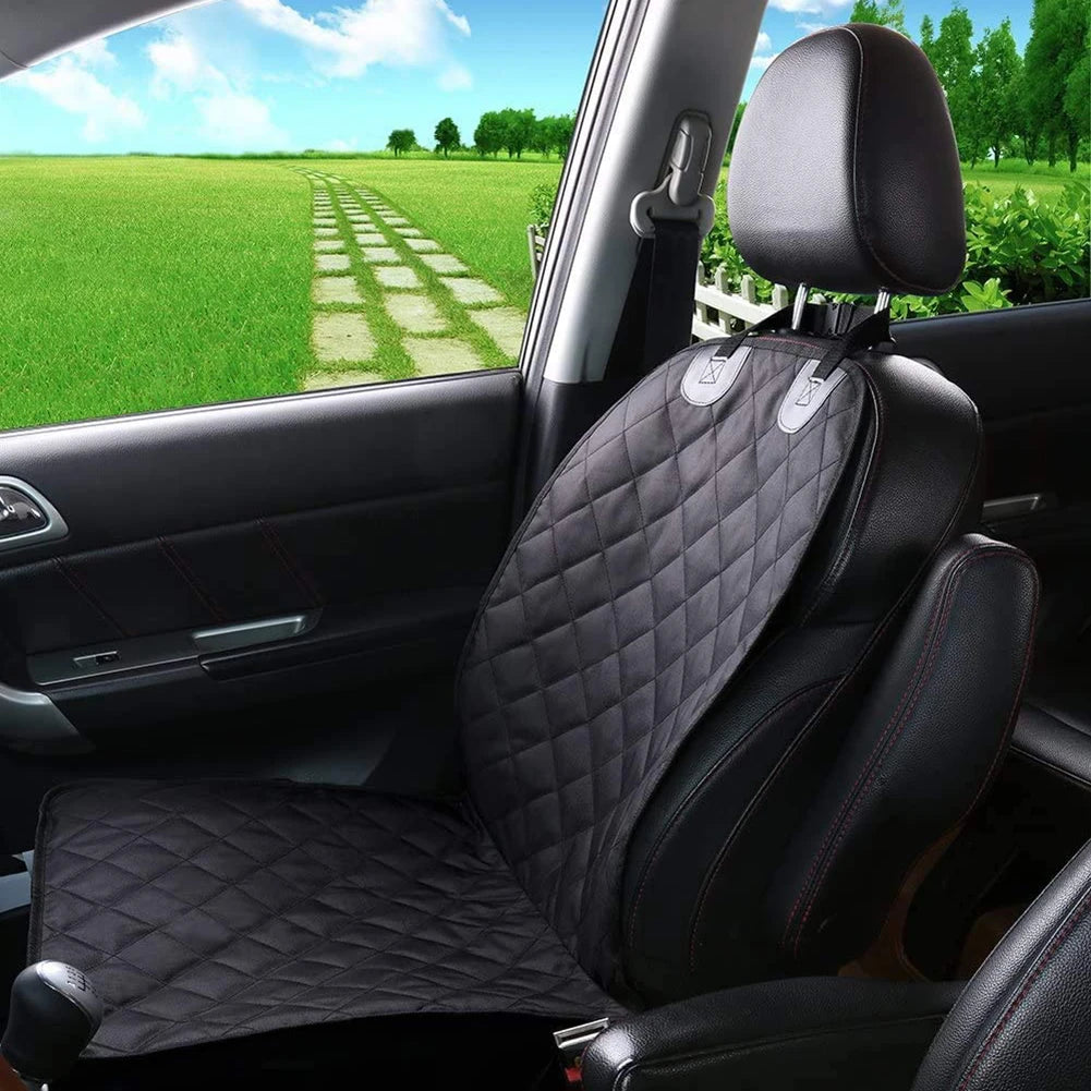 Dog Car Front Seat Cover – Waterproof & Non-Slip Protector for Car Travel